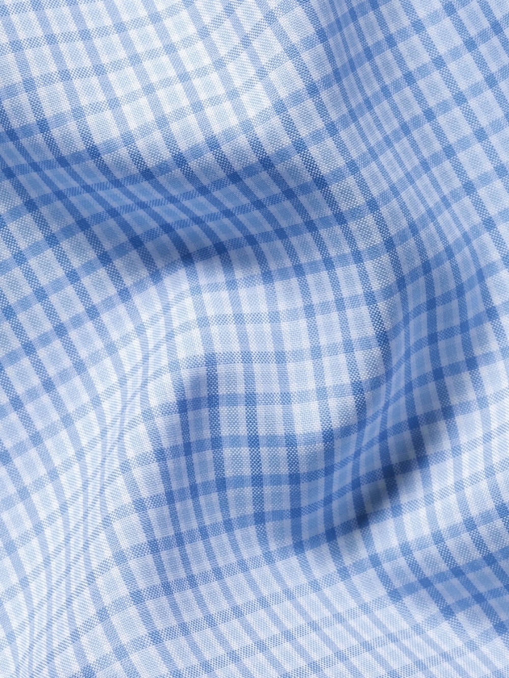 Charles Tyrwhitt Light Blue Windowpane Dress Shirt - CLASSIC - 16.5 NECK - Picture 10 of 11